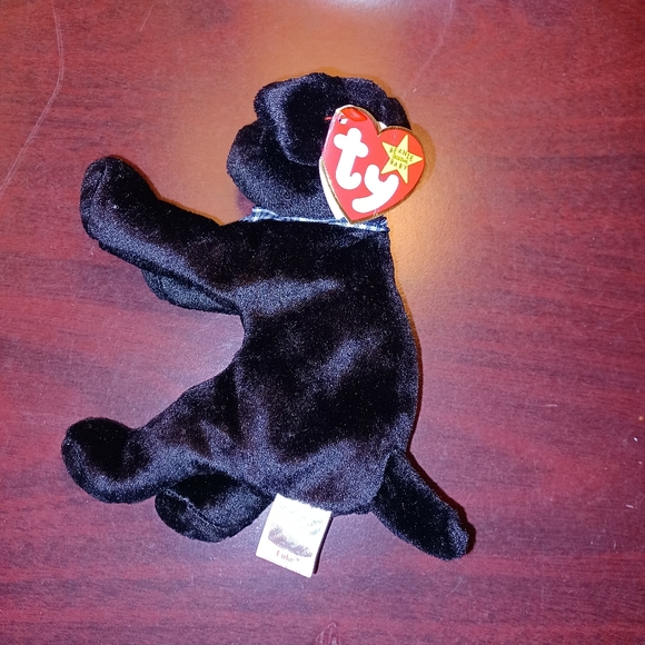 RARE! Ty Beanie baby "Luke" The black lab. Swing tag1998, tush tag 1999. - Picture 2 of 7